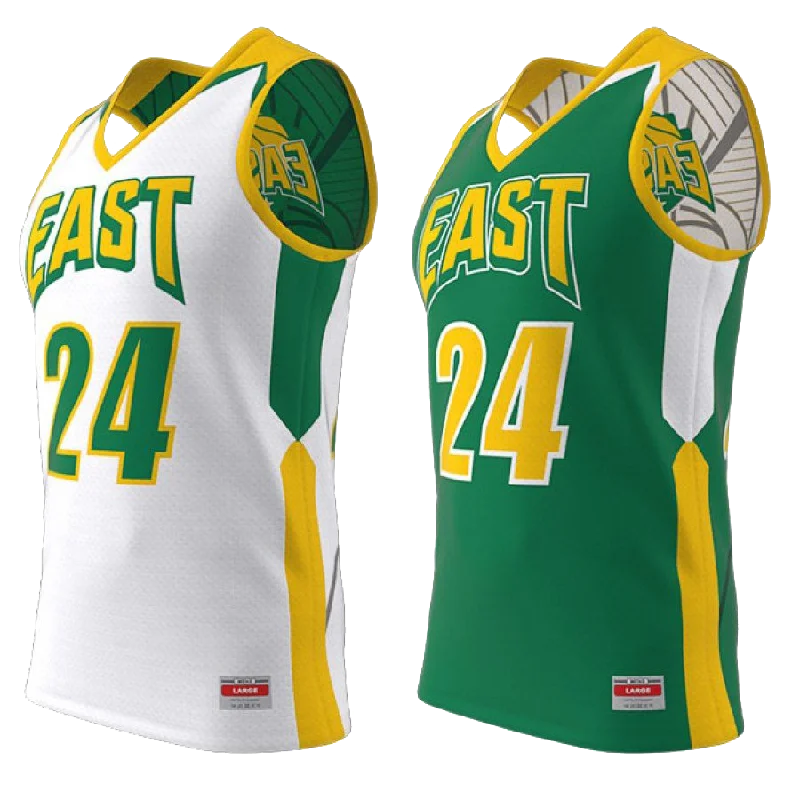 Personalized Basketball Jersey For Tournament Support-CROSSOVER REVERSIBLE BASKETBALL JERSEY - MEN