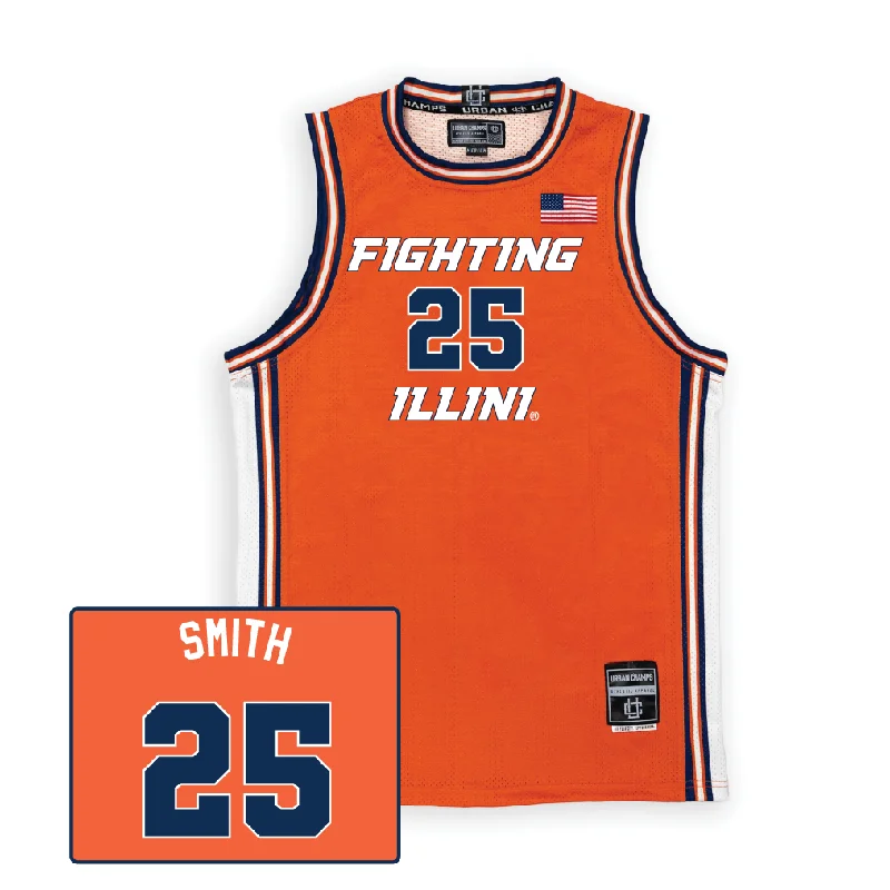 Custom Basketball Jersey For Limited Edition Teams-Orange Women's Basketball Fighting Illini Jersey   - Hayven Smith