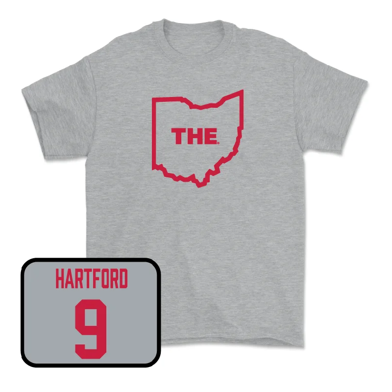 Football Jersey With School Logo & Number-Sport Grey Football The Tee - Malik Hartford