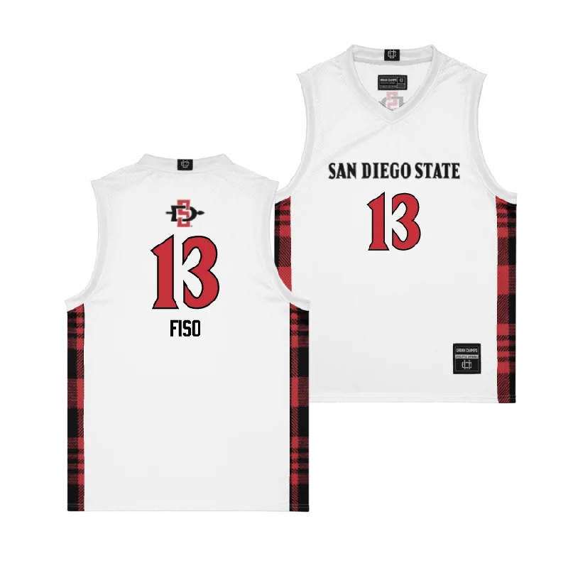 Personalized Basketball Jersey For Sponsors-EXCLUSIVE: SDSU Winter Edition Basketball Jersey - Meghan Fiso #13