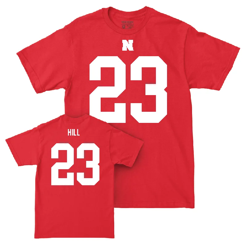 Football Jersey For International Team Fans-Nebraska Football Red Shirsey Tee  - Blye Hill