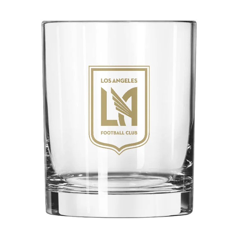 Personalized Team Mug For Team Loyalty Gifts-Los Angeles FC 14oz Gameday Rocks Glass