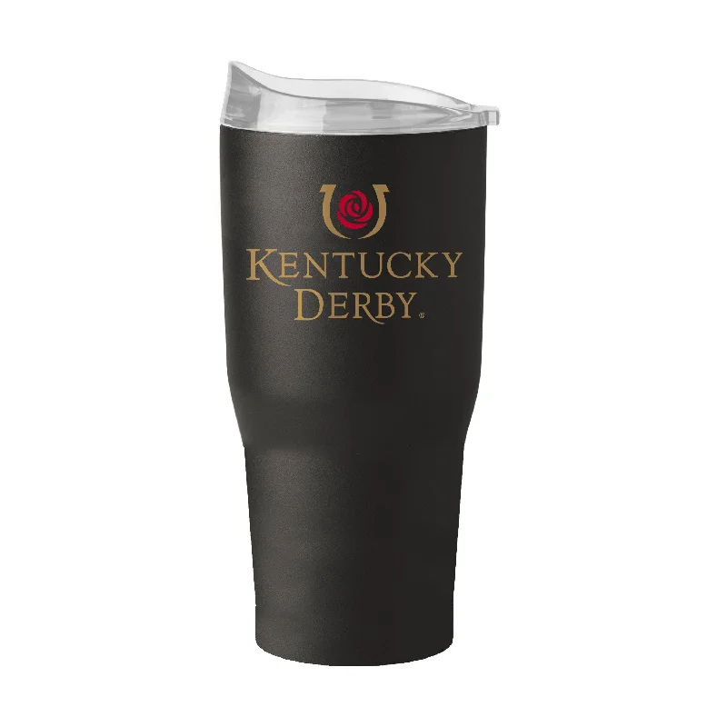 Team Mug For Tournament Winners-Kentucky Derby Black 30oz Powder Coat Tumbler