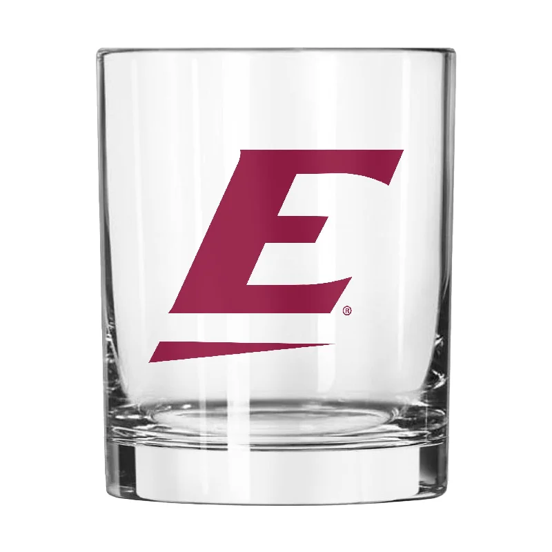 Team Mug With Personalized Artwork-Eastern Kentucky 14oz Gameday Rocks Glass