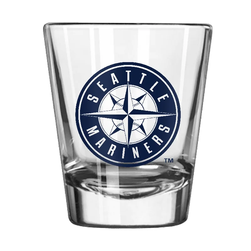 Custom Team Mug For Motivational Events-Seattle Mariners Seal 2oz Gameday Shot Glass