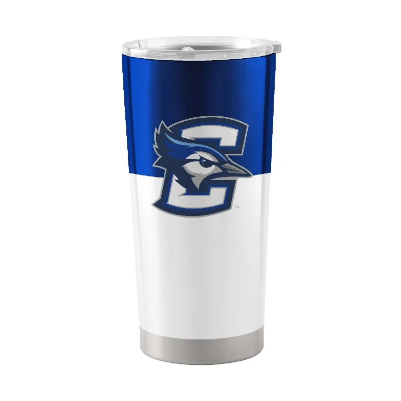 Custom Team Mug For Sports Enthusiasts-Creighton 20oz Colorblock Stainless Tumbler