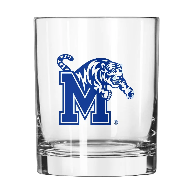 Team Mug With Personalized Team Message-Memphis 14oz Gameday Rocks Glass