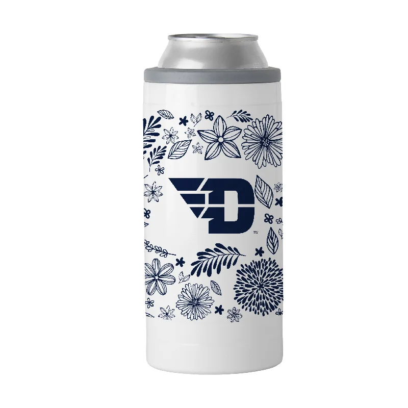 Personalized Team Mug For Player Appreciation-Dayton 12oz Botanical Slim Can Coolie