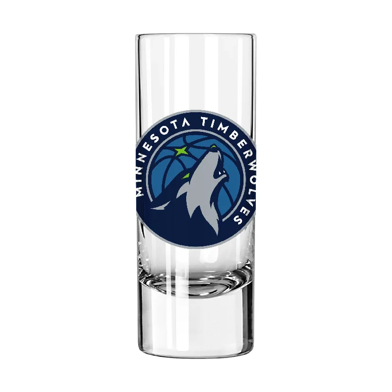 Custom Team Mug For Fan Support-Minnesota Timberwolves 2.5oz Swagger Shooter Glass