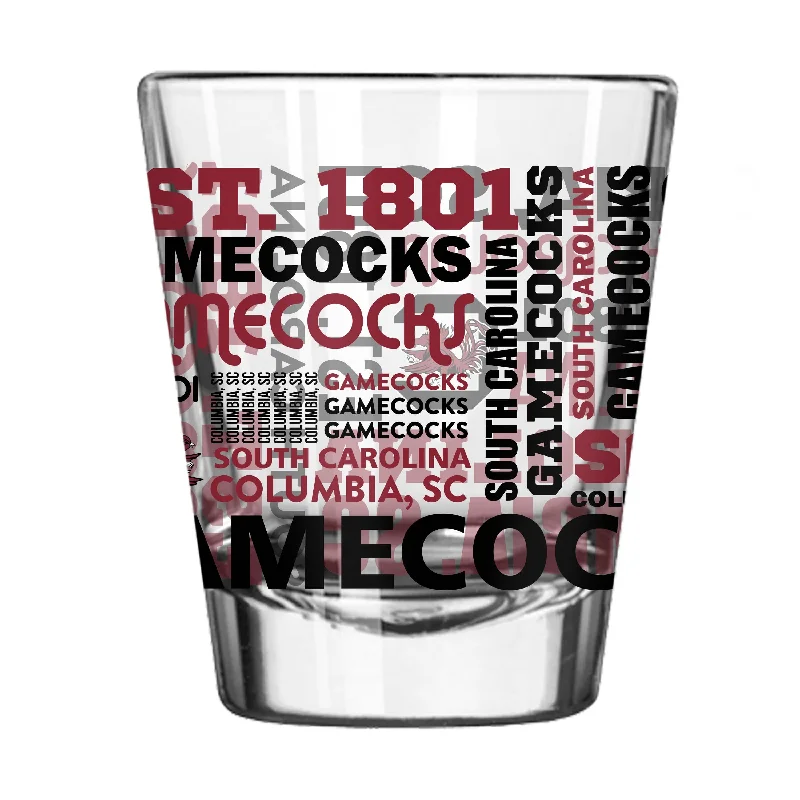 Team Mug With Logo & Text-South Carolina 2oz Spirit Shot Glass