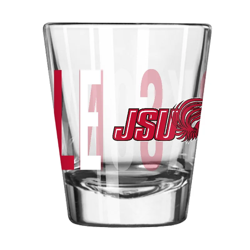 Custom Team Mug For Charity Fundraisers-Jacksonville State 2oz Overtime Shot Glass