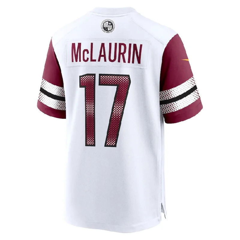 Custom Rugby Jersey For Sponsorship Events-W.Commanders T#17 erry McLaurin White Game Jersey Stitched American Football Jerseys