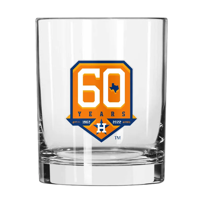 Team Mug For Team Building-Houston Astros 14oz 60th Anniversary Rocks Glass