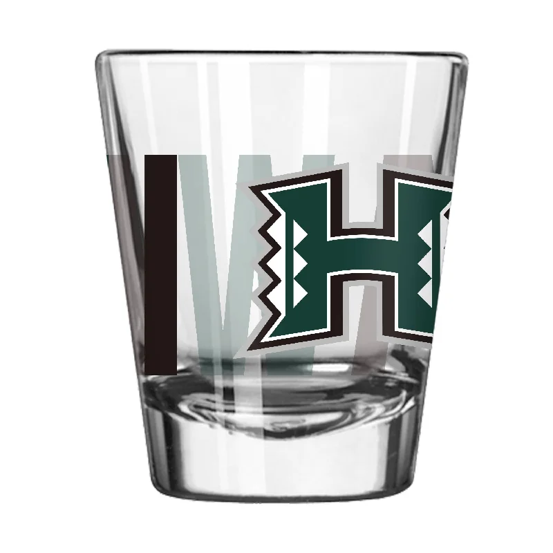 Custom Team Mug For Rugby Teams-Hawaii 2oz Overtime Shot Glass