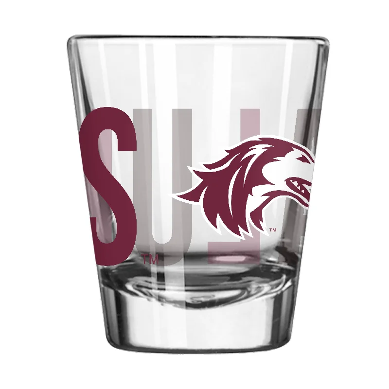 Custom Team Mug For Sponsors-Souther Illinois 2oz Overtime Shot Glass