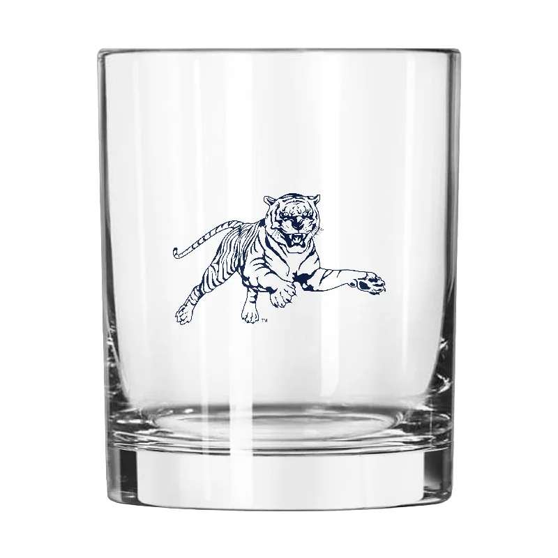 Custom Team Mug For Fundraisers-Jackson State 14oz Gameday Rocks Glass