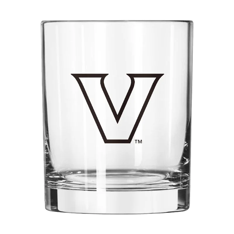 Team Mug With Your Team Colors-Vanderbilt 14oz Gameday Rocks Glass