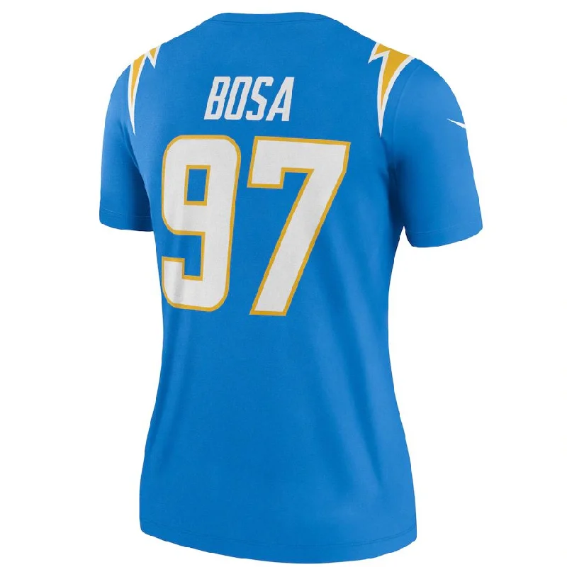 Custom Rugby Jersey For Club Competitions-LA.Chargers #97 Joey Bosa Powder Blue Legend Jersey Stitched American Football Jerseys