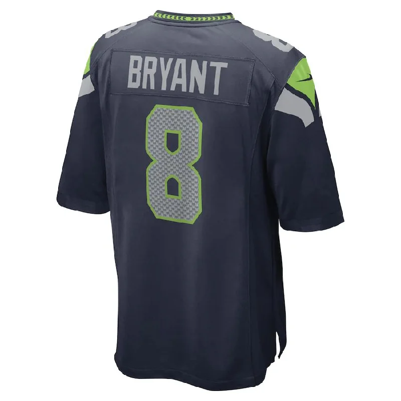 Personalized Rugby Jersey For Fans & Players-S.Seahawks #8 Coby Bryant College Navy Game Player Jersey Stitched American Football Jerseys