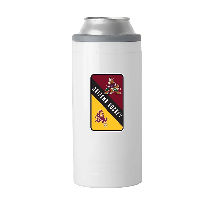 Custom Team Mug For Custom Logo & Design-Arizona State/NHL Co Brand 12oz Slim Can Coolie