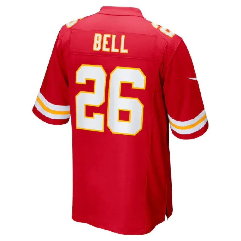 Rugby Jersey With Custom Name Tags-KC.Chiefs #26 Le'Veon Bell Red Game Player Jersey Stitched American Football Jerseys