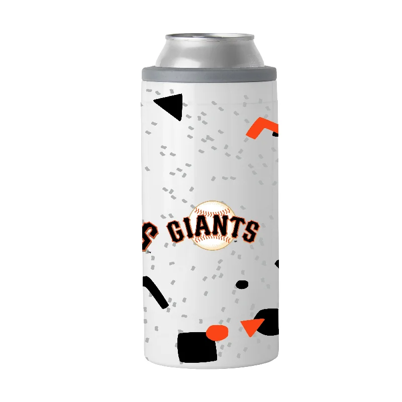 Personalized Team Mug For Special Occasion Gifts-San Francisco Giants 12oz Flashback Slim Can Coolie