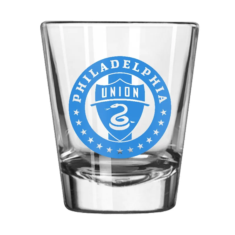 Personalized Team Mug For Player Appreciation-Philadelphia Union 2oz Flipside Shot Glass