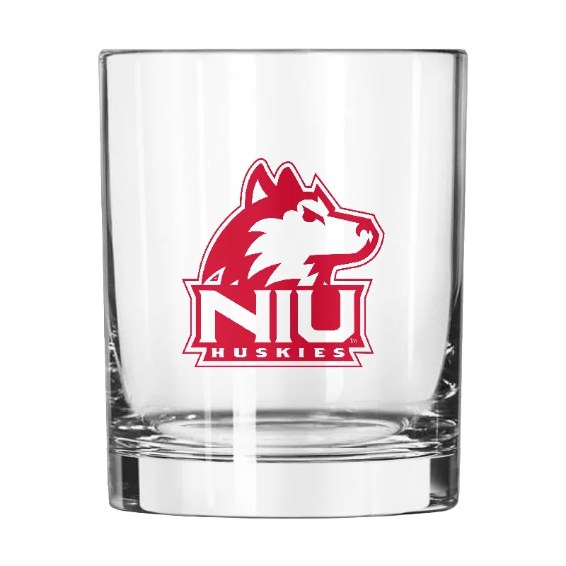 Personalized Team Mug For Fan Appreciation-Northern Illinois 14oz Gameday Rocks Glass