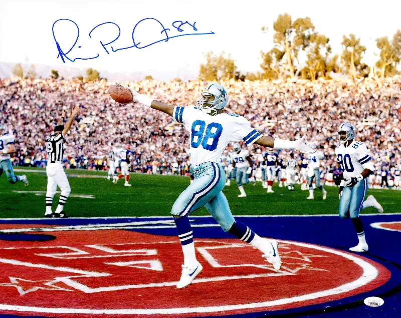 Personalized Rugby Helmet For Youth Teams-Michael Irvin Autographed 16x20 Photo Dallas Cowboys JSA