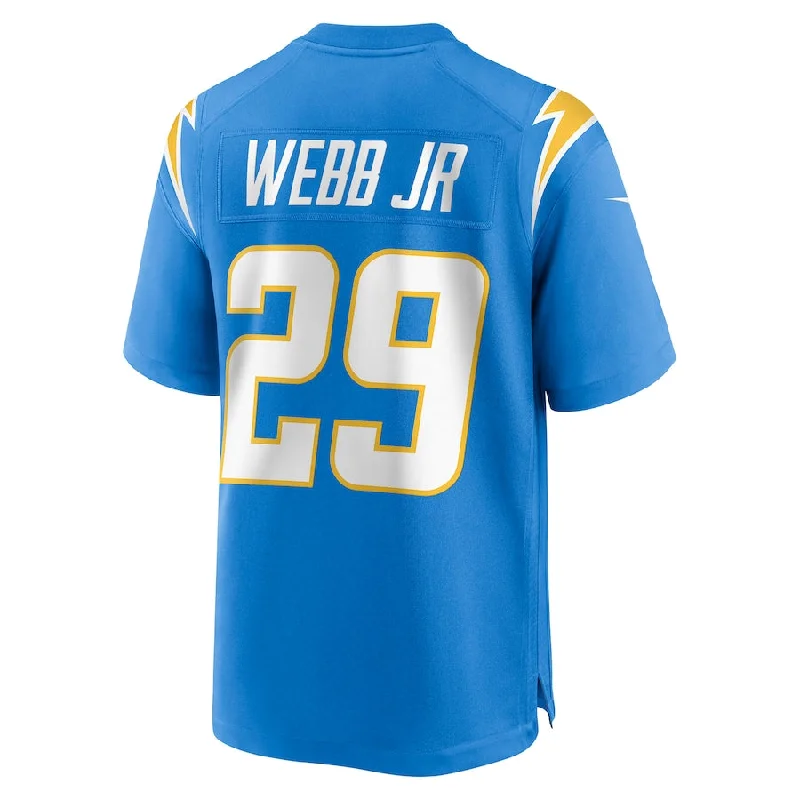 Custom Rugby Jersey For Special Event Sponsorship-LA.Chargers #29 Mark Webb Jr. Powder Blue Game Jersey Stitched American Football Jerseys