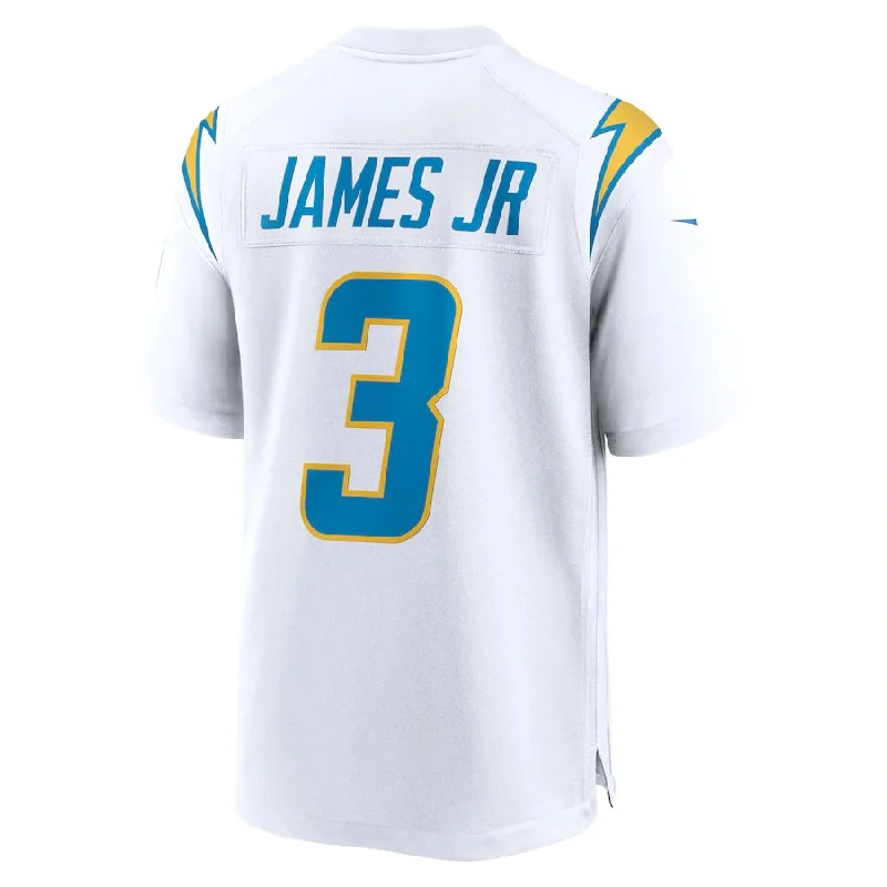 Personalized Rugby Jersey For Player Participation-LA.Chargers #3 Derwin James Jr. White Game Jersey Stitched American Football Jerseys