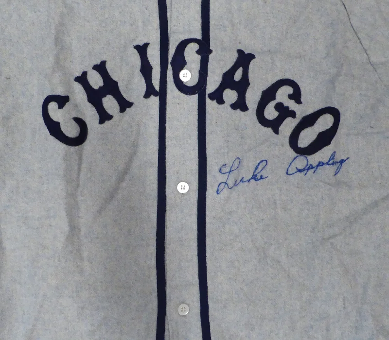 Rugby Helmet For Team Apparel-Chicago White Sox Luke Appling Autographed Gray Jersey JSA #YY37505