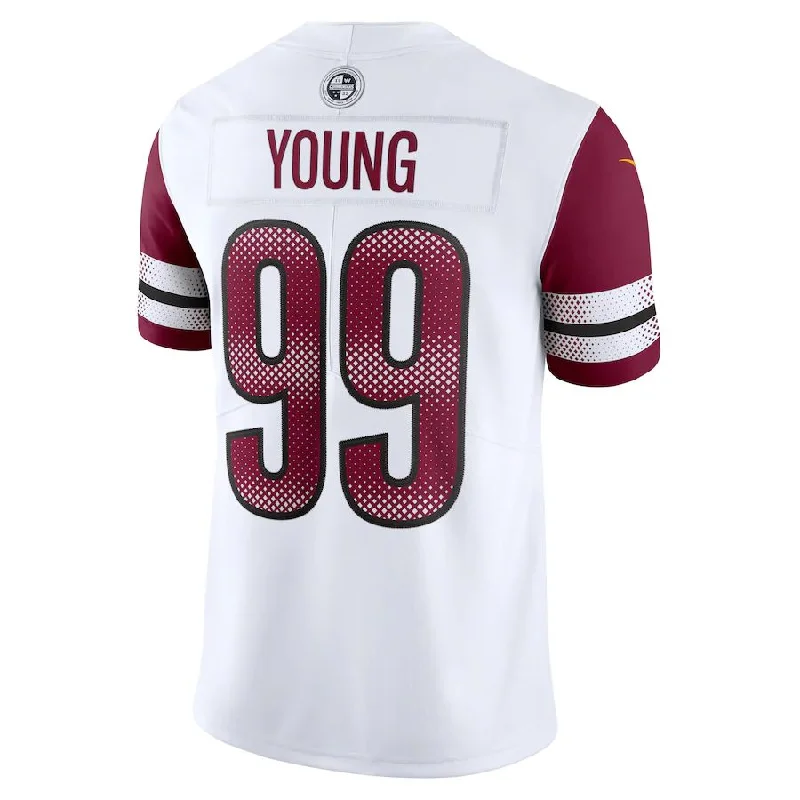 Rugby Jersey With Custom Designs & Patterns-W.Commanders #99 Chase Young White Vapor Limited Jersey Stitched American Football Jerseys