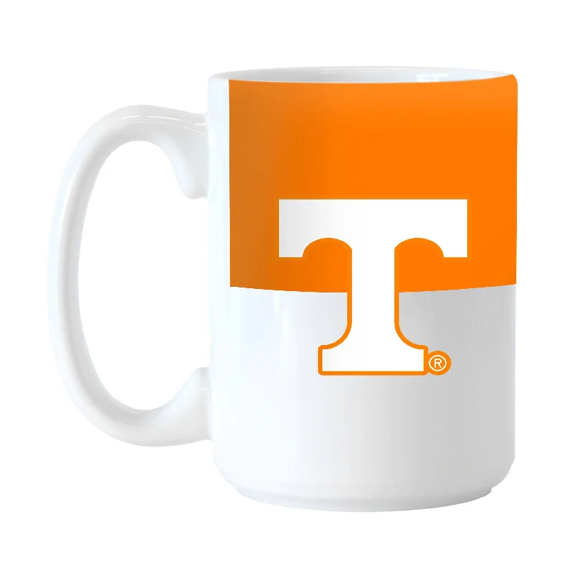 Personalized Team Mug For Team Meetings-Tennessee 15oz Colorblock Sublimated Mug