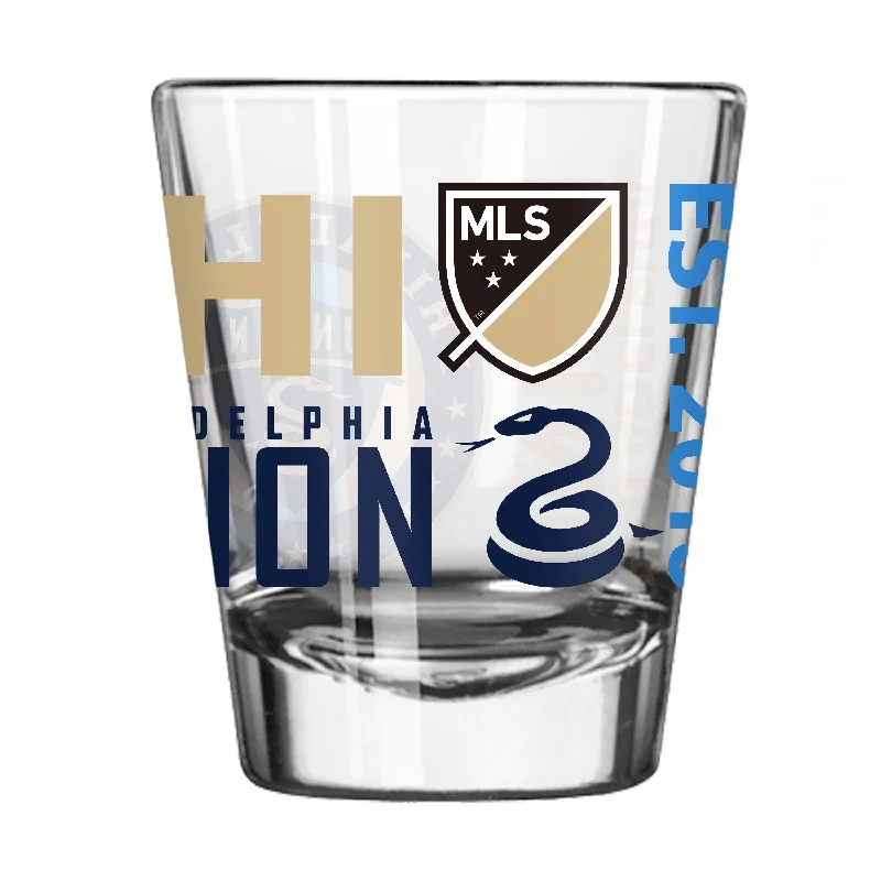 Team Mug With Custom Colors & Branding-Philadelphia Union 2oz Spirit Shot Glass