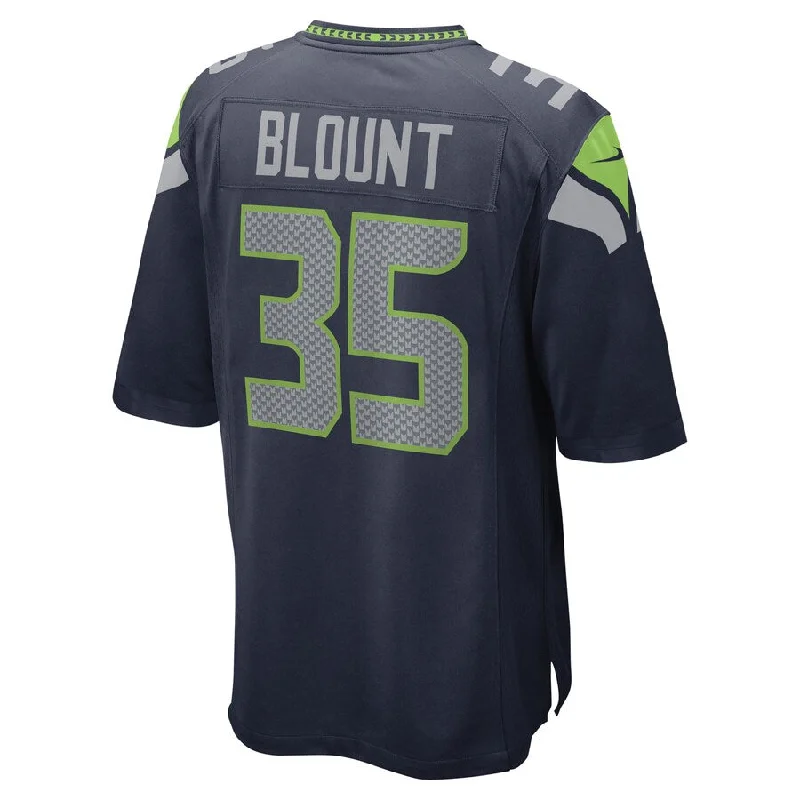 Custom Rugby Jersey For Summer Tournaments-S.Seahawks #35 Joey Blount College Navy Game Player Jersey Stitched American Football Jerseys