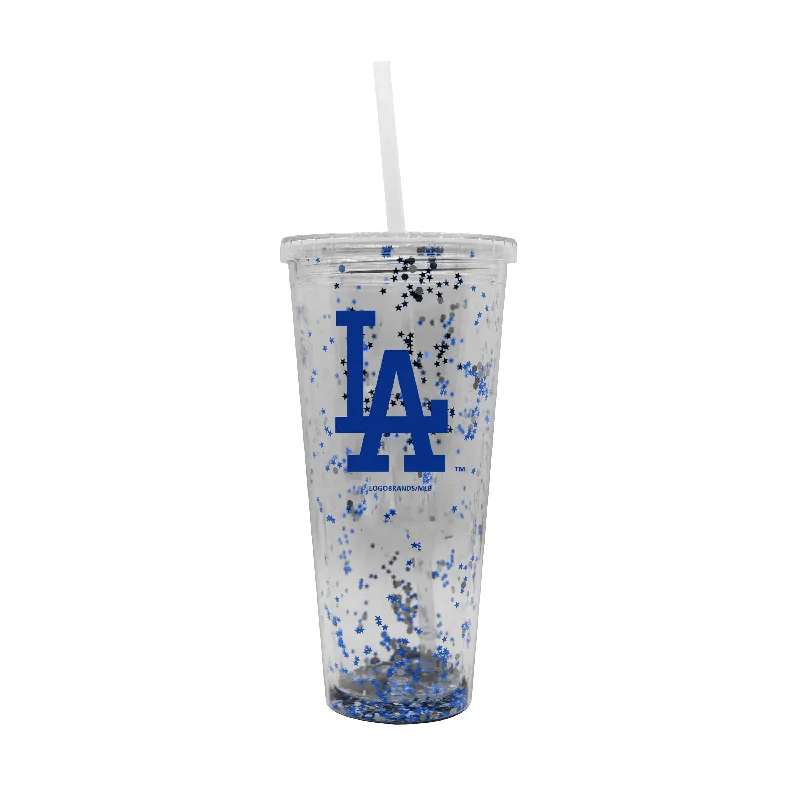 Team Mug For School Fundraising Events-Los Angeles Dodgers 24oz Confetti Tumbler