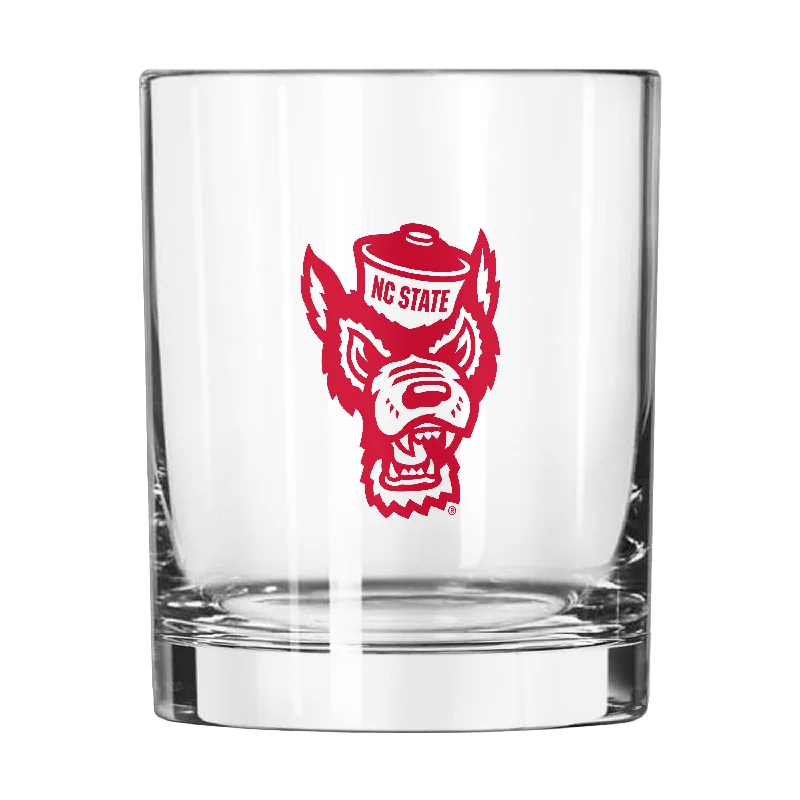 Custom Team Mug For Special Edition-NC State 14oz Gameday Rocks Glass