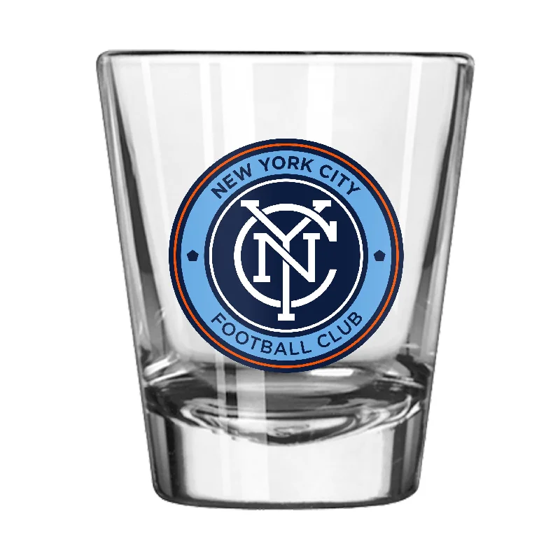 Personalized Team Mug For Graduation Gifts-New York City FC 2oz Logo Shot Glass