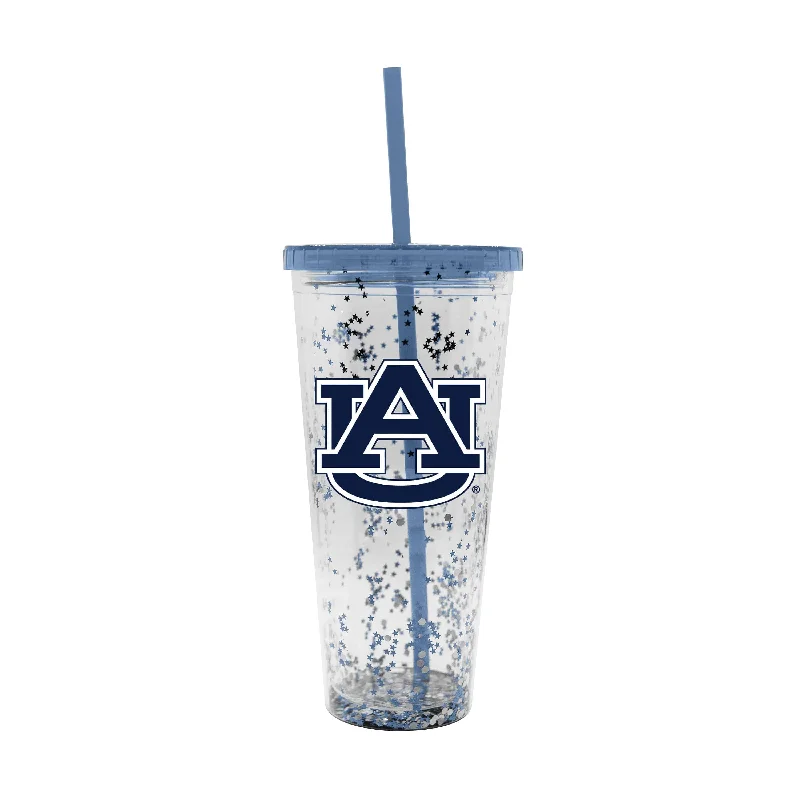 Custom Team Mug For International Fans-Auburn 24oz Confetti Tumbler