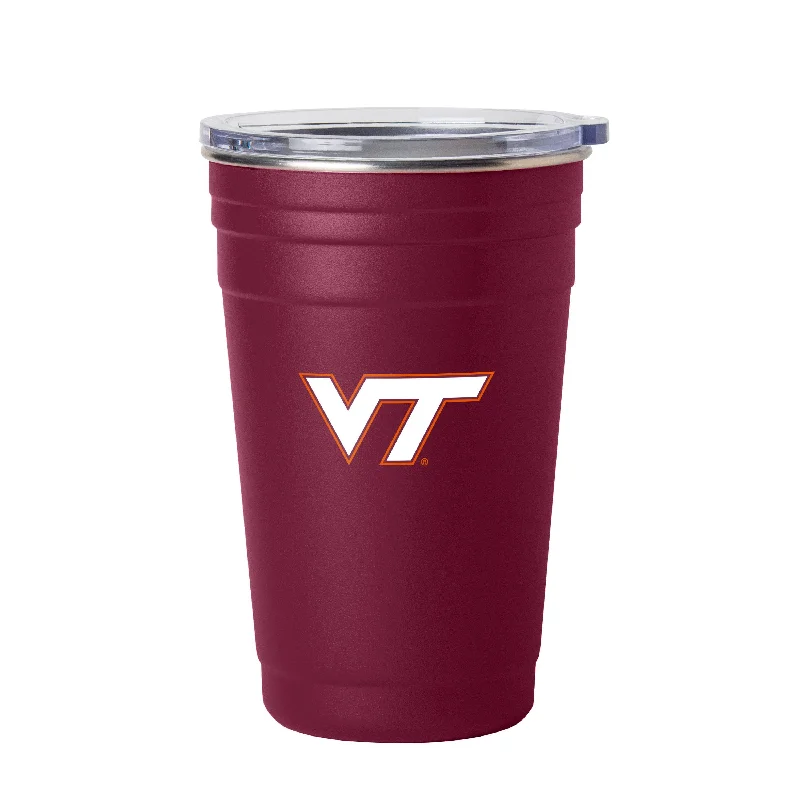 Custom Team Mug For Motivational Player Support-Virginia Tech 22oz Flipside Stainless Cup