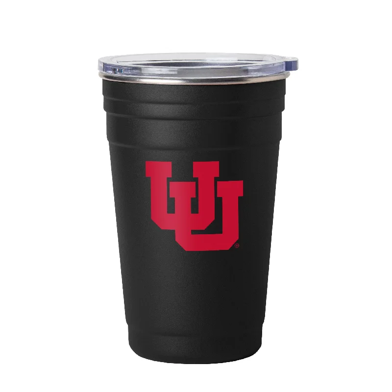 Custom Team Mug-Utah Black 22oz Flipside Stainless Cup