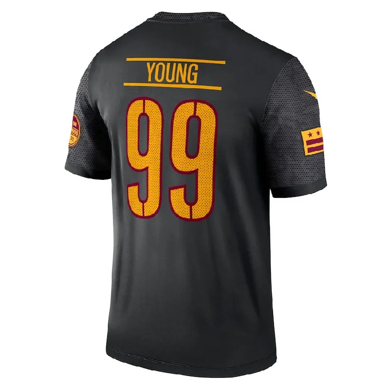 Rugby Jersey For Fun & Leisure Activities-W.Commanders #99 Chase Young Black Alternate Legend Jersey Stitched American Football Jerseys