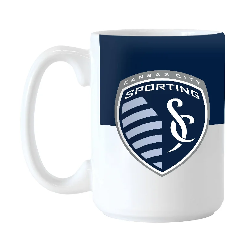 Team Mug For Special Recognition-Sporting Kansas City 15oz Colorblock Sublimated Mug