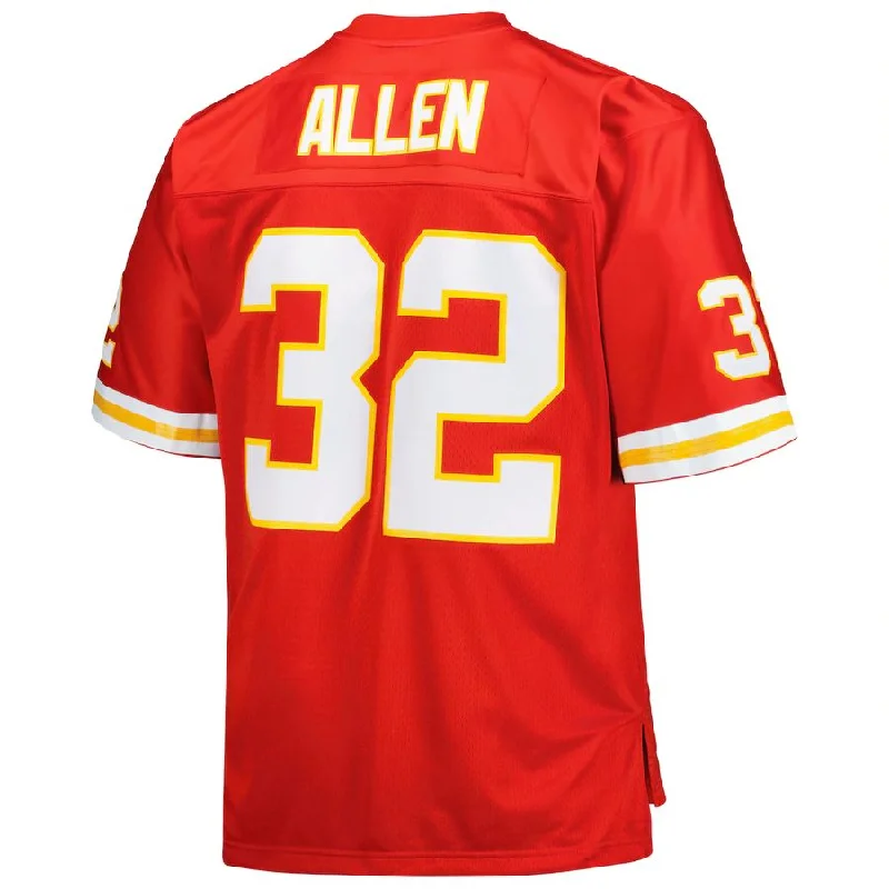 Custom Rugby Jersey For Fan Engagement-KC.Chiefs #32 Marcus Allen Mitchell & Ness Red Big & Tall 1994 Retired Player Replica Jersey Stitched American Football Jerseys