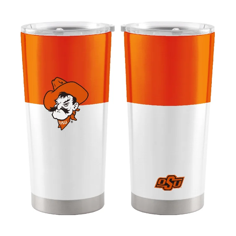 Team Mug For Community Sports-Oklahoma State Colorblock 20oz Stainless Tumbler