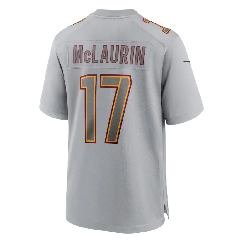 Personalized Rugby Jersey For Group Fundraisers-W.Commanders #17 Terry McLaurin Gray Atmosphere Fashion Game Jersey Stitched American Football Jerseys