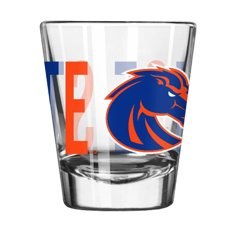 Personalized Team Mug For Professional Teams-Boise State 2oz Overtime Shot Glass