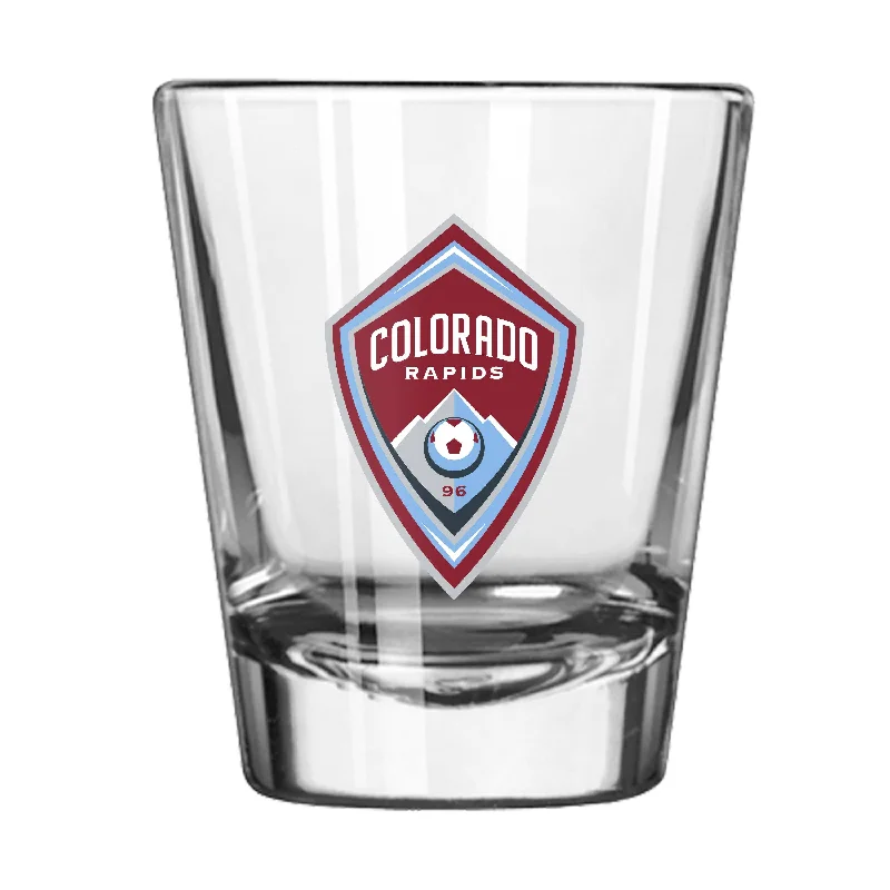 Team Mug With Custom Graphics & Colors-Colorado Rapids 2oz Gameday Shot Glass