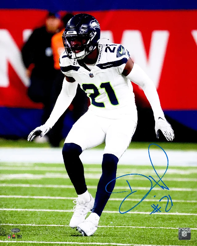 Custom Rugby Helmet For Team Sponsorship-Devon Witherspoon Autographed 16x20 Photo Seattle Seahawks MCS Holo